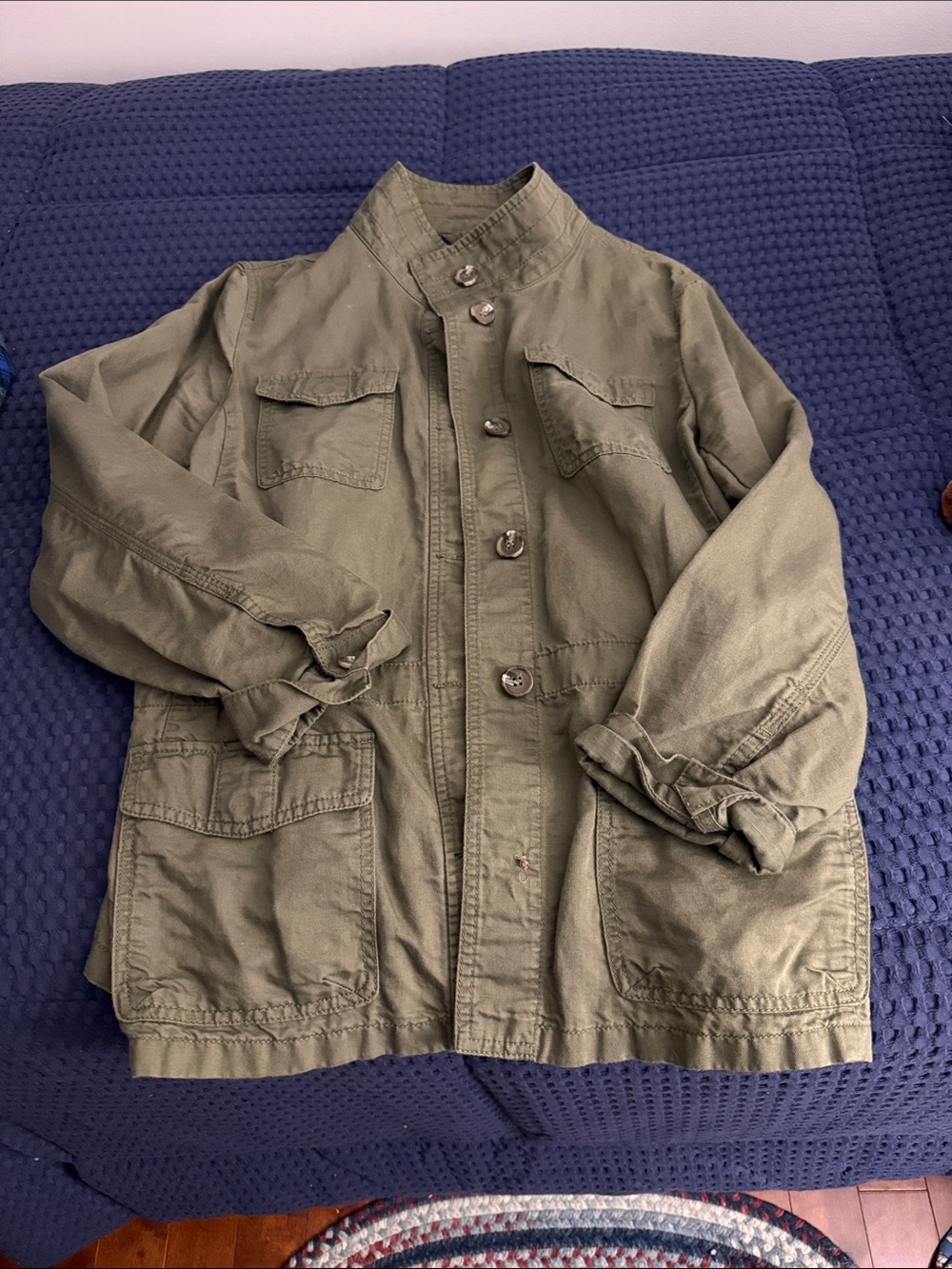 Women’s Olive Green Bomber Jacket